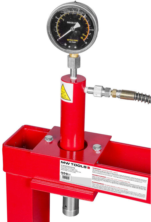 Hydraulische Presse 10 Tonnen Handbetrieb MW Tools Hydraulische Presse 10 Tonnen Handbetrieb MW Tools