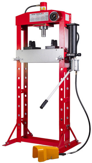 Hydraulische pneumatische Presse 20T mobiler Zylinder MW Tools Hydraulische pneumatische Presse 20T mobiler Zylinder MW Tools