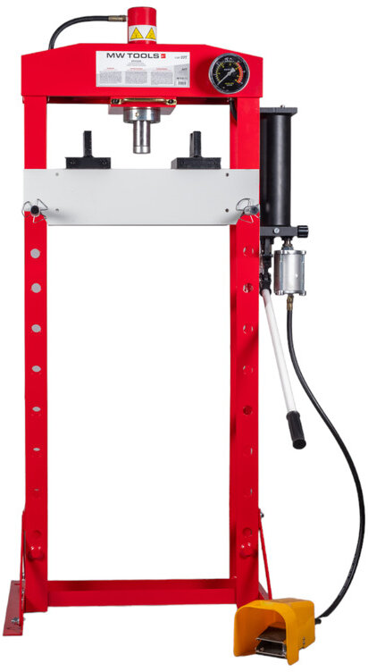 Hydraulische pneumatische Presse 20T mobiler Zylinder MW Tools Hydraulische pneumatische Presse 20T mobiler Zylinder MW Tools