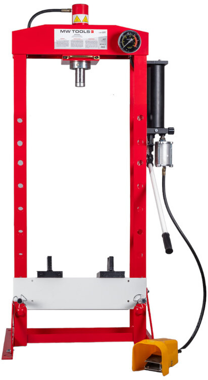 Hydraulische pneumatische Presse 20T mobiler Zylinder MW Tools Hydraulische pneumatische Presse 20T mobiler Zylinder MW Tools