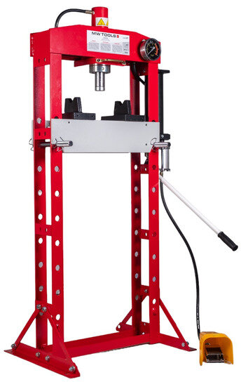Hydraulische pneumatische Presse 20T mobiler Zylinder MW Tools Hydraulische pneumatische Presse 20T mobiler Zylinder MW Tools