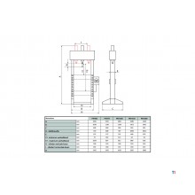 Hydraulische pneumatische Presse 20T mobiler Zylinder MW Tools Hydraulische pneumatische Presse 20T mobiler Zylinder MW Tools