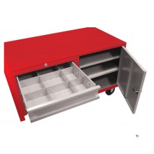 Mobiler Arbeitstisch 3 Schubladen 1 Schrank MW Tools Mobiler Arbeitstisch 3 Schubladen 1 Schrank MW Tools