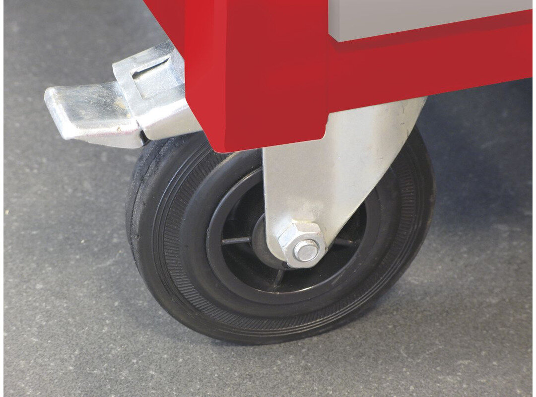 Mobiler Arbeitstisch 3 Schubladen 1 Schrank MW Tools Mobiler Arbeitstisch 3 Schubladen 1 Schrank MW Tools