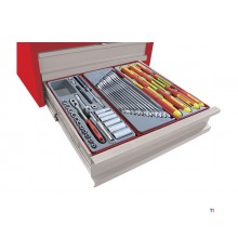 Mobiler Arbeitstisch 3 Schubladen 1 Schrank MW Tools Mobiler Arbeitstisch 3 Schubladen 1 Schrank MW Tools