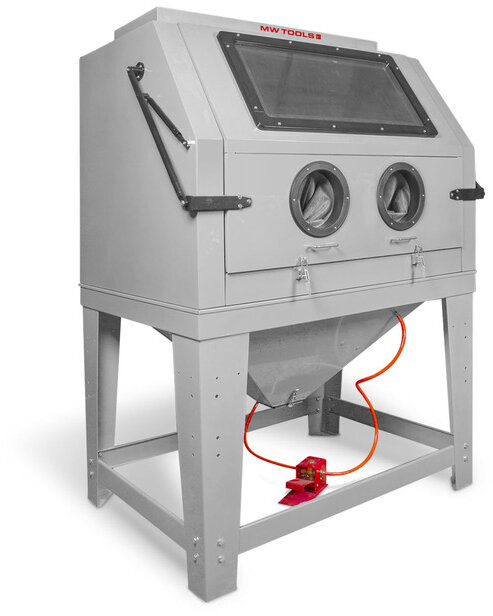 Professionelle Strahlkabine 990 L mit Absaugung MW Tools