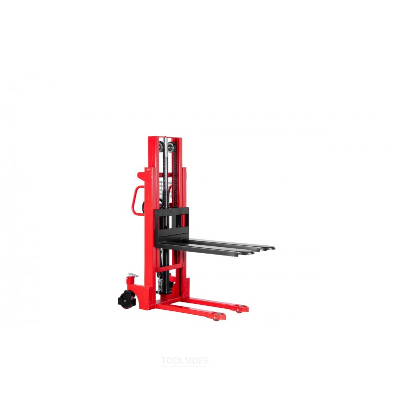 Manuel stabler hurtigløft 1000 kg 2000 mm med dobbeltmast MW Tools
