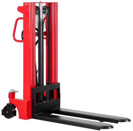 Manueller Hochhubwagen Schnellhub 1000 kg 2000 mm mit Doppelmast MW Tools