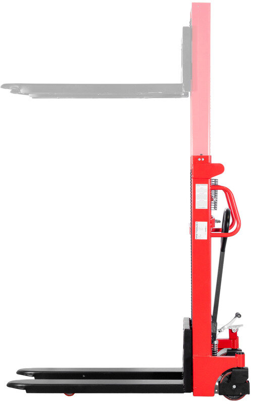 Manueller Hochhubwagen Schnellhub 1000 kg 2000 mm mit Doppelmast MW Tools