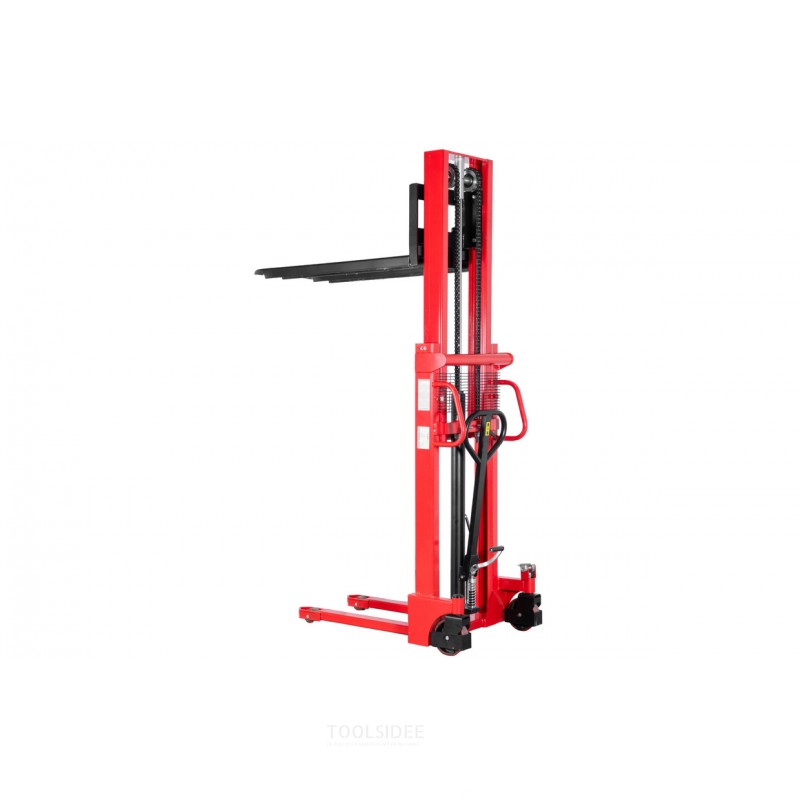 Manuel stabler hurtigløft 1000 kg 2000 mm med dobbeltmast MW Tools