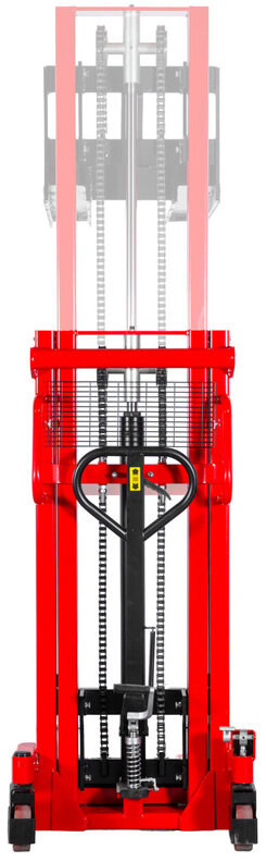 Manueller Hochhubwagen Schnellhub 1000 kg 2000 mm mit Doppelmast MW Tools