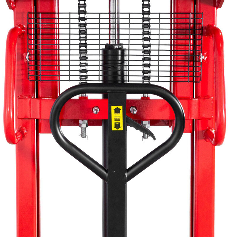 Manueller Hochhubwagen Schnellhub 1000 kg 2000 mm mit Doppelmast MW Tools
