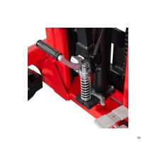 Manueller Hochhubwagen Schnellhub 1000 kg 2000 mm mit Doppelmast MW Tools