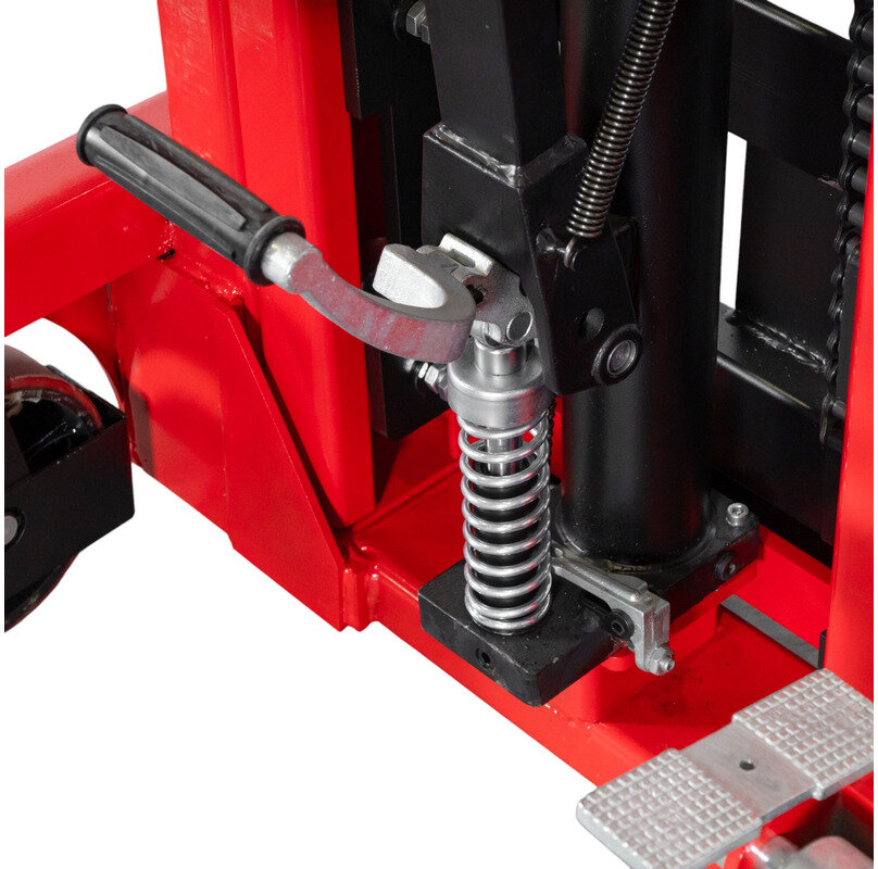 Manueller Hochhubwagen Schnellhub 1000 kg 2000 mm mit Doppelmast MW Tools