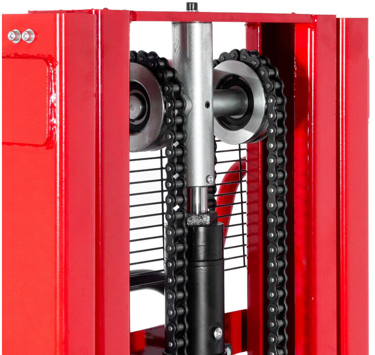 Manueller Hochhubwagen Schnellhub 1000 kg 2000 mm mit Doppelmast MW Tools