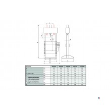 Hydraulisk pneumatisk presse 30T mobil cylinder MW Tools