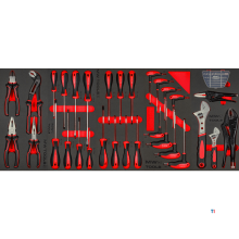 Gefüllter breiter Werkzeugwagen EV STARTER 265-teilig MW Tools