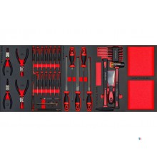 Gefüllter breiter Werkzeugwagen EV STARTER 265-teilig MW Tools