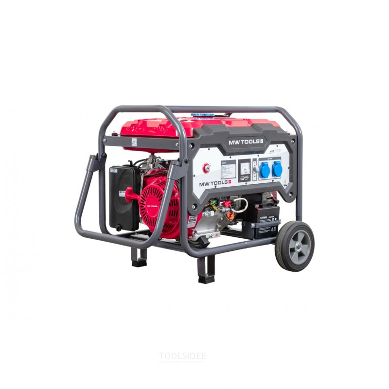 Benzingenerator 5,0 kW 230 V elektrisk start MW Værktøj