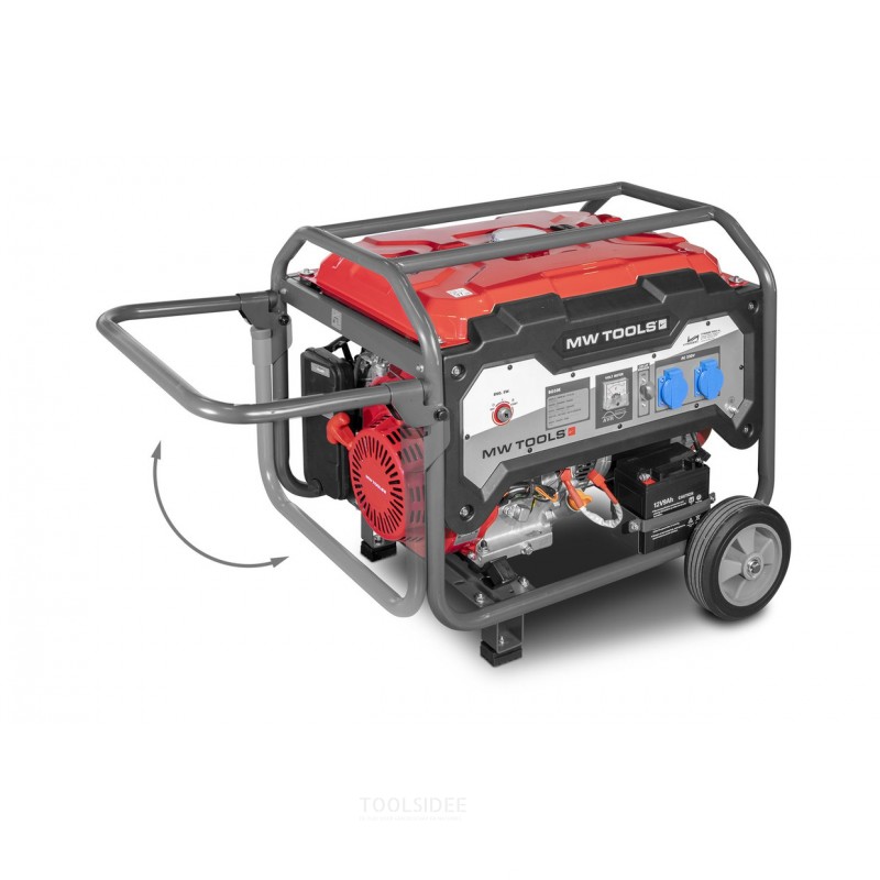 Benzingenerator 5,0 kW 230 V elektrisk start MW Værktøj