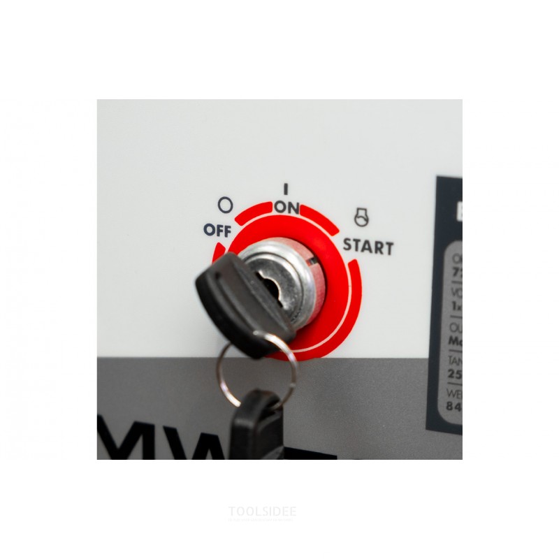 Bensiinigeneraattori 7,5 kW 230 V sähkökäynnistyksellä MW Tools