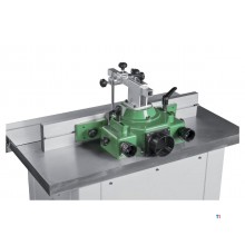 Tafelfreesmachine toupie voor hout 2,8 kW 400V met kantelbare freesspindel +5° tot -45° zwenkt naar achteren Holzstar