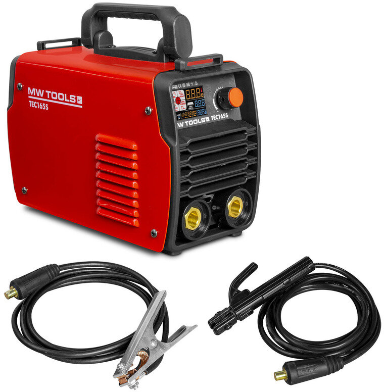 Elektrodeinverter LCD 160A 230V + tilbehør MW Tools Elektrodeinverter LCD 160A 230V + tilbehør MW Tools