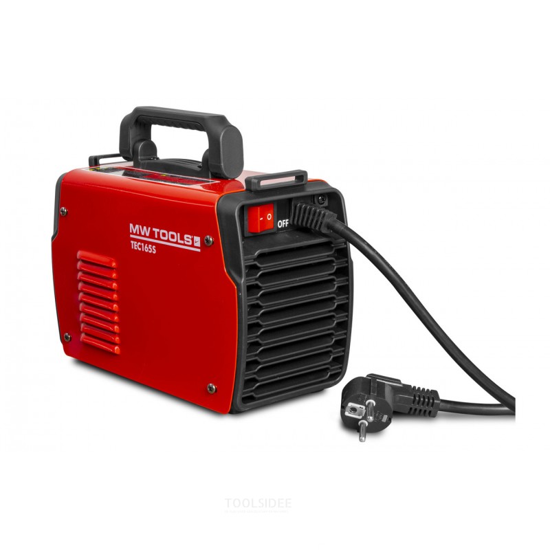 Elektrodeinverter LCD 160A 230V + tilbehør MW Tools