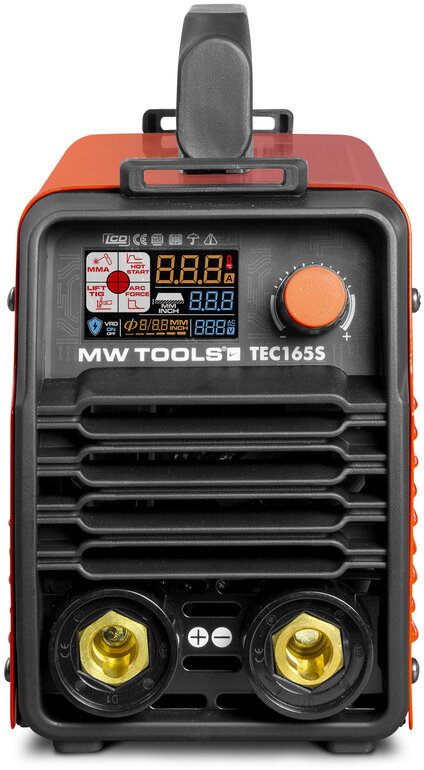 Elektrodeinverter LCD 160A 230V + tilbehør MW Tools Elektrodeinverter LCD 160A 230V + tilbehør MW Tools