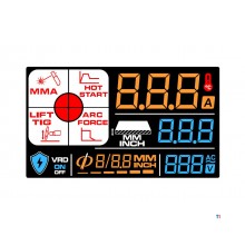 Elektrodeinverter LCD 160A 230V + tilbehør MW Tools Elektrodeinverter LCD 160A 230V + tilbehør MW Tools