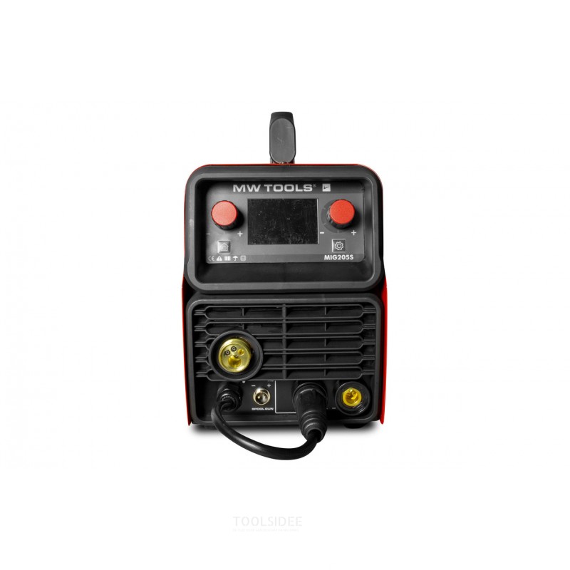 Synergie LCD 200A MIG-svejsningsinverter + tilbehør MW Tools