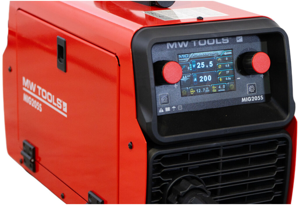 Synergie LCD 200A MIG-Schweißinverter + Zubehör MW Tools