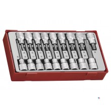Pipenøkkelsett TX TT1 brett 1/2'' 18 deler Teng Tools