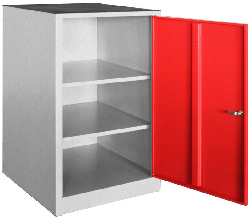 Skap med 2 hyller MW Tools