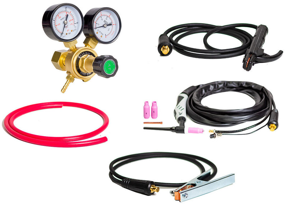 WIG-Schweißinverter DC Pulse 200A + Zubehör MW Tools