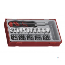 Bitsset met ratel TC-tray 64 dlg Teng Tools