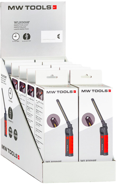 Display med 10 inspektionslamper 1000 + 200 lumen WLK0018F MW Værktøj