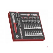 Steckschlüssel-Bit-Satz HEX Foam2 Ablage 3/8" 8- 22mm 36-teilig Teng Tools