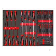 Fylt verktøyvogn med toppkoffert XL 514-delers MW Tools