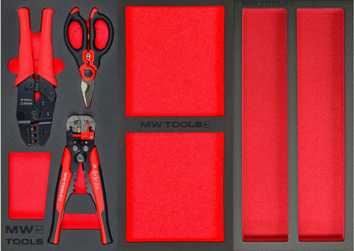 Fylt verktøyvogn med toppkoffert XL 514-delers MW Tools