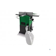 Kombinert høvel tykkelseshøvel 254 mm 2 høvelkniver med integrert avsug 1,2 kW 230V Holzstar
