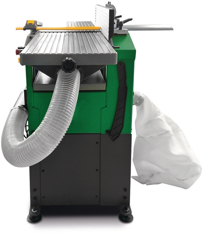 Kombinert høvel tykkelseshøvel 254 mm 2 høvelkniver med integrert avsug 1,2 kW 230V Holzstar