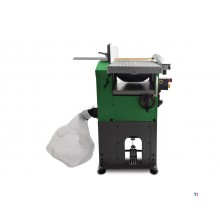 Kombinert høvel tykkelseshøvel 254 mm 2 høvelkniver med integrert avsug 1,2 kW 230V Holzstar