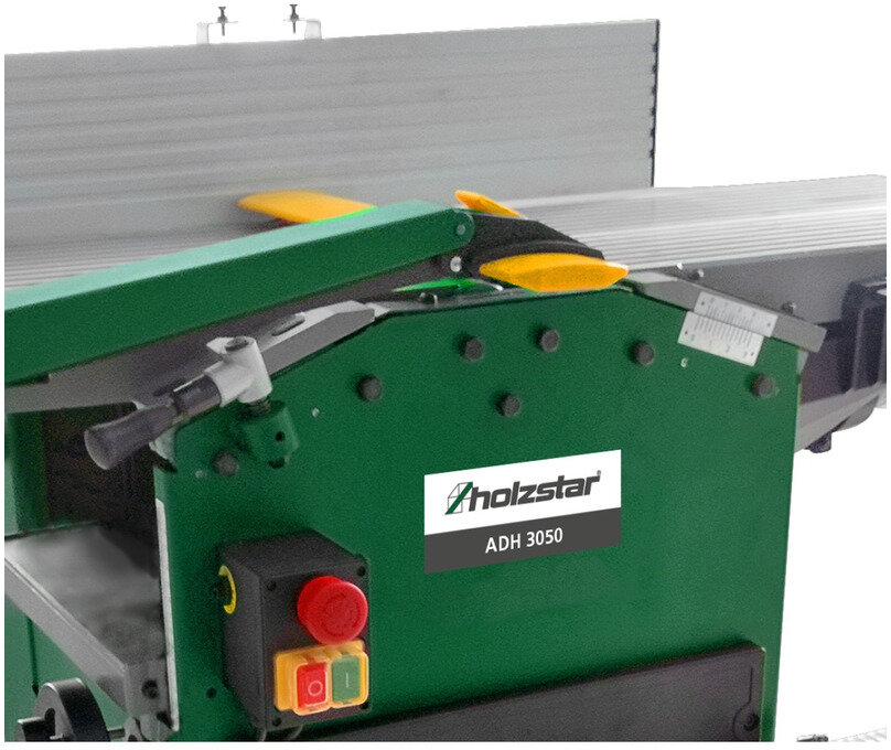 Kombinert høvel tykkelseshøvel 254 mm 2 høvelkniver med integrert avsug 1,2 kW 230V Holzstar