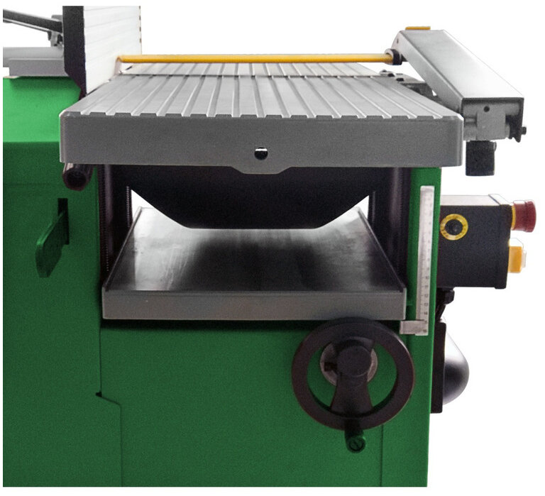 Kombinert høvel tykkelseshøvel 254 mm 2 høvelkniver med integrert avsug 1,2 kW 230V Holzstar