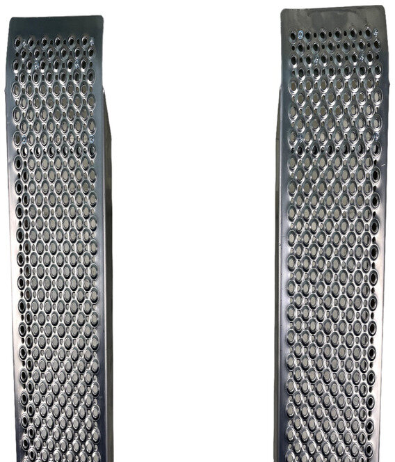 Set of fixed ramps aluminum 1000kg 1500 x 260mm usable width 222mm MW Tools