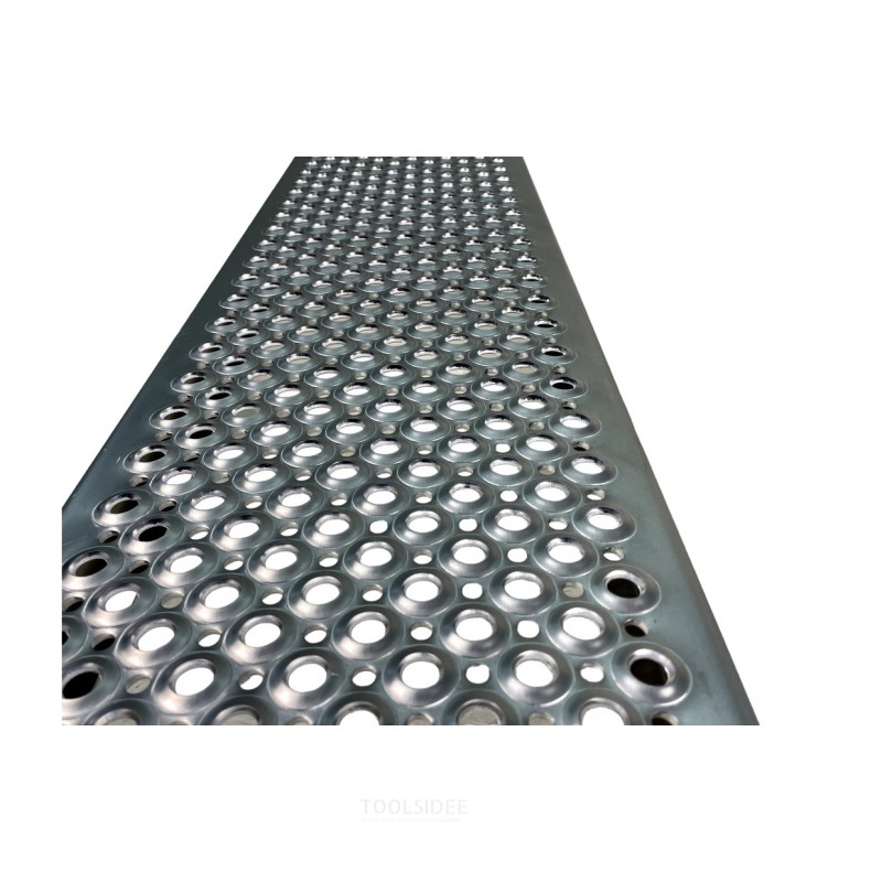 Sæt med faste ramper i aluminium 1000 kg 2500 x 260 mm brugbar bredde 222 mm MW Tools