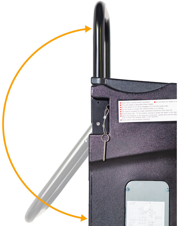 Industriell byggetørker PE 90L/dag med pumpe MW Tools