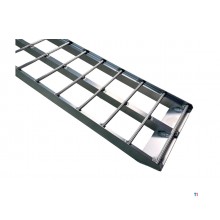Set of open aluminum ramps, 680kg, 2230 x 280mm, foldable, usable width 275mm. MW Tools