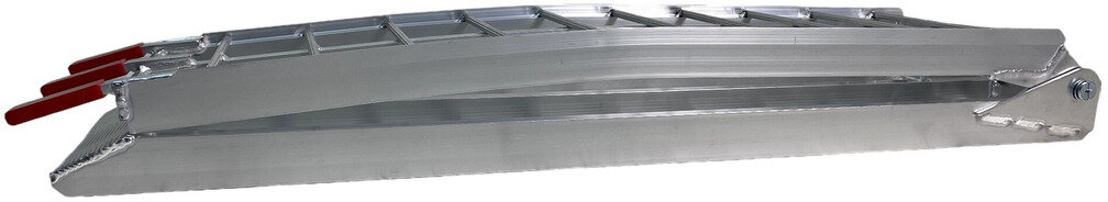 Set of open aluminum ramps, 680kg, 2230 x 280mm, foldable, usable width 275mm. MW Tools